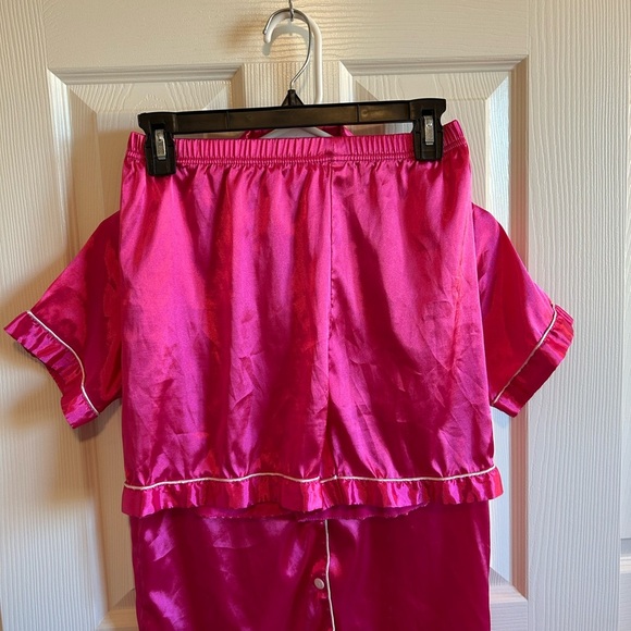 Pink Satin Pajama Set - Picture 2 of 4